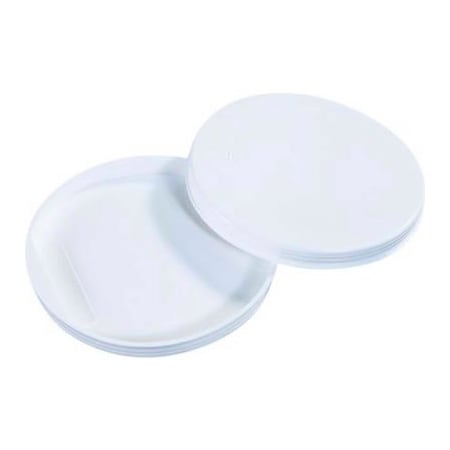 The Packaging Wholesalers Plastic End Caps, 5" Dia., White, 100/Pack MTCAP5
